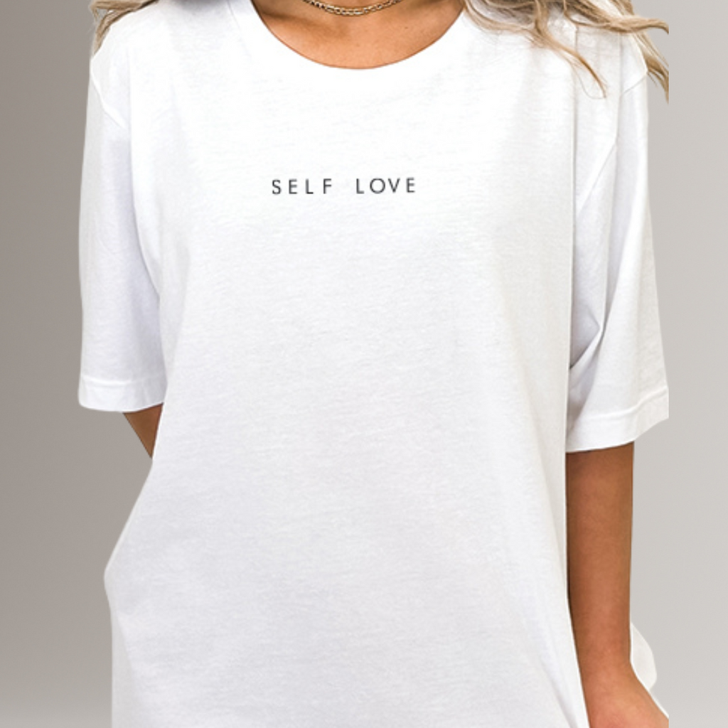 "Self Love"  Classic Short Sleeve T Shirt (white)