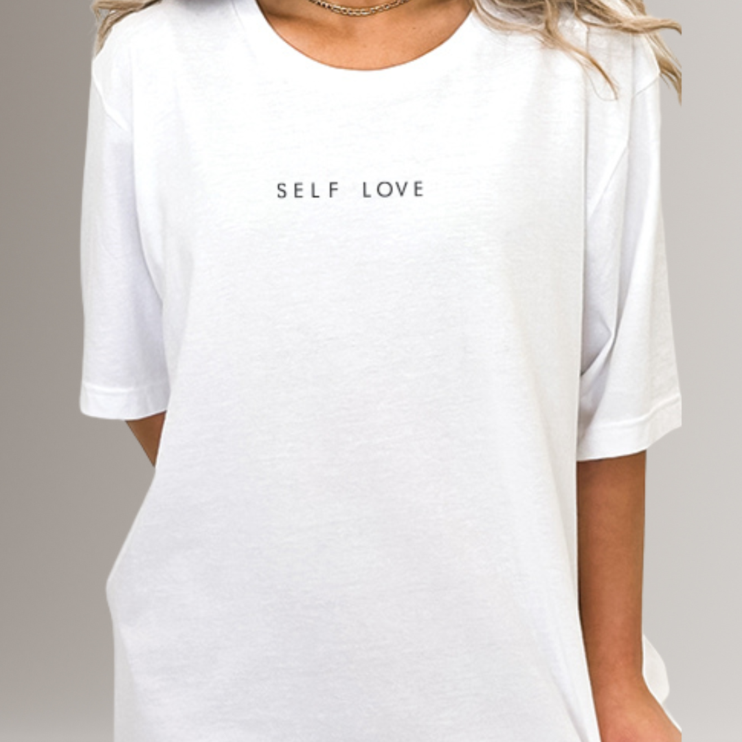 "Self Love"  Classic Short Sleeve T Shirt (white)