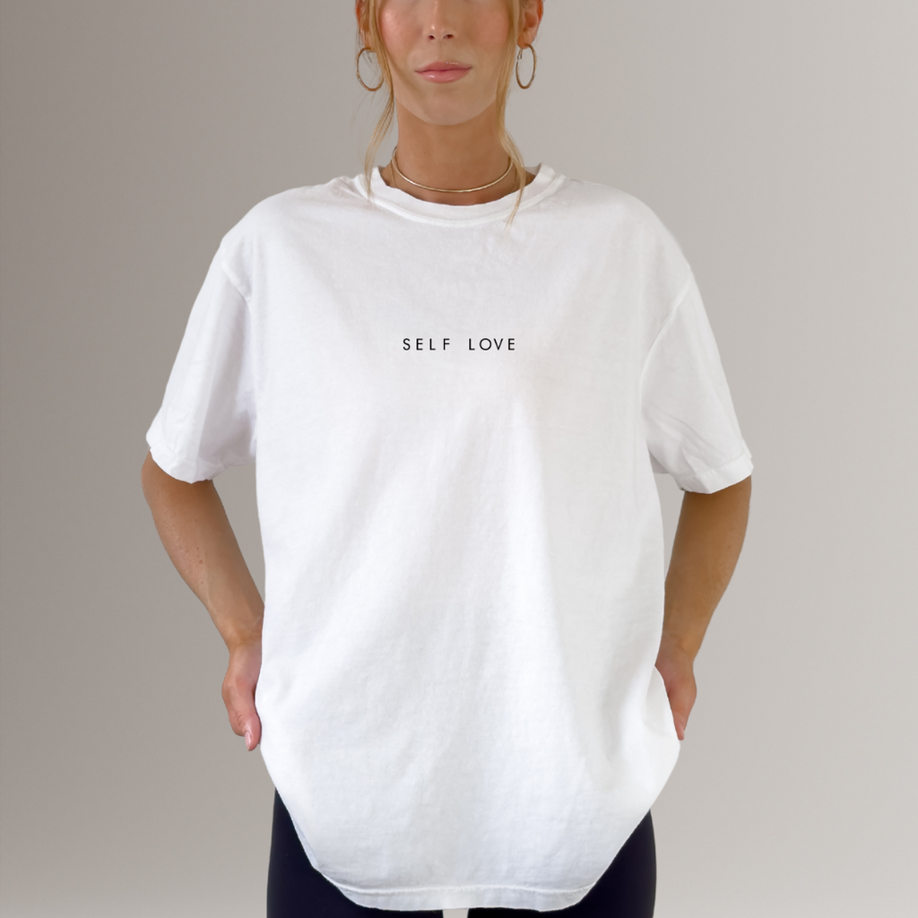 "Self Love"  Classic Short Sleeve T Shirt (white)