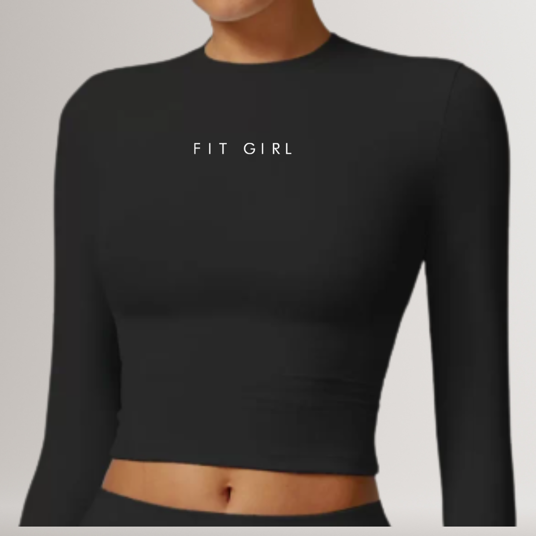 "Fit Girl" Long Sleeve Aktive Shirt