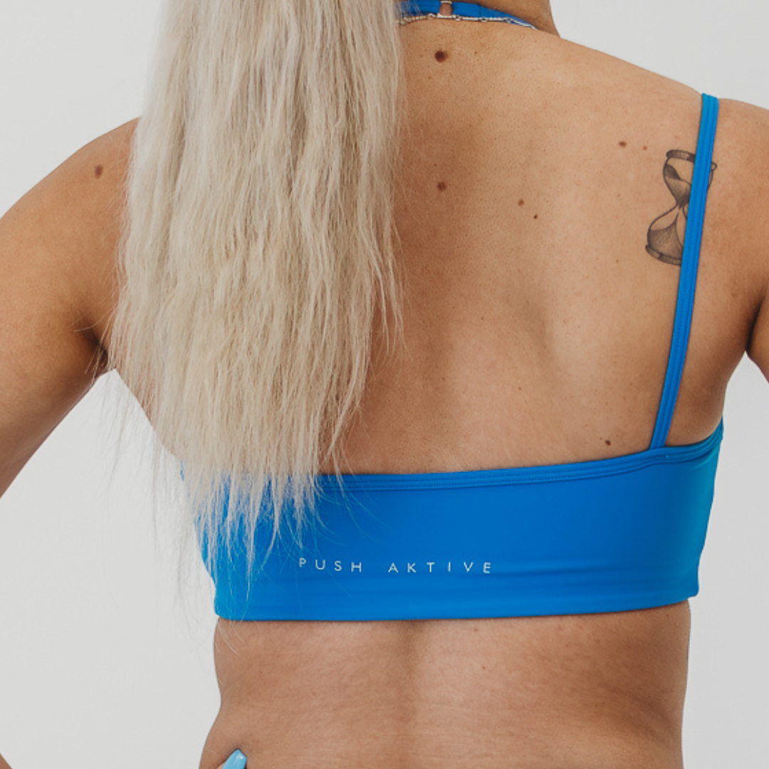 "Venice" Sport Bra (Fire Blue)