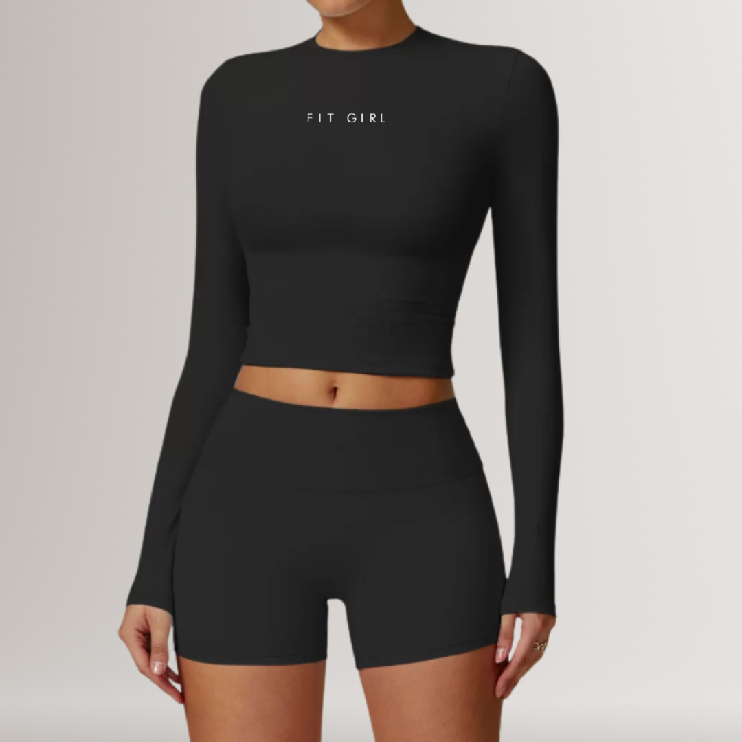 "Fit Girl" Long Sleeve Aktive Shirt